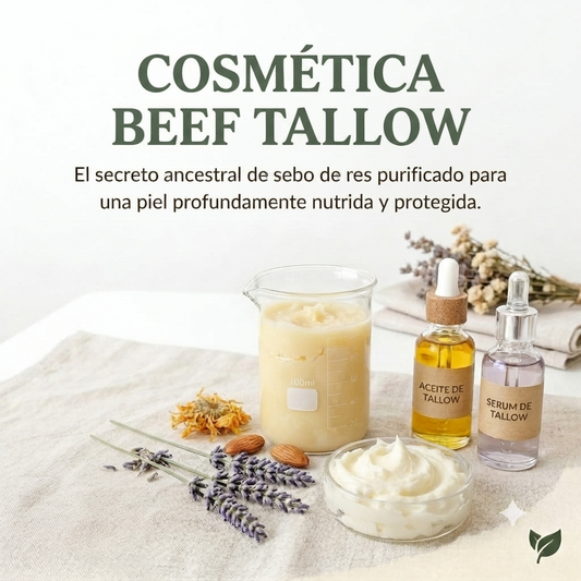 COSMÉTICA NATURAL CON BEEF TALLOW